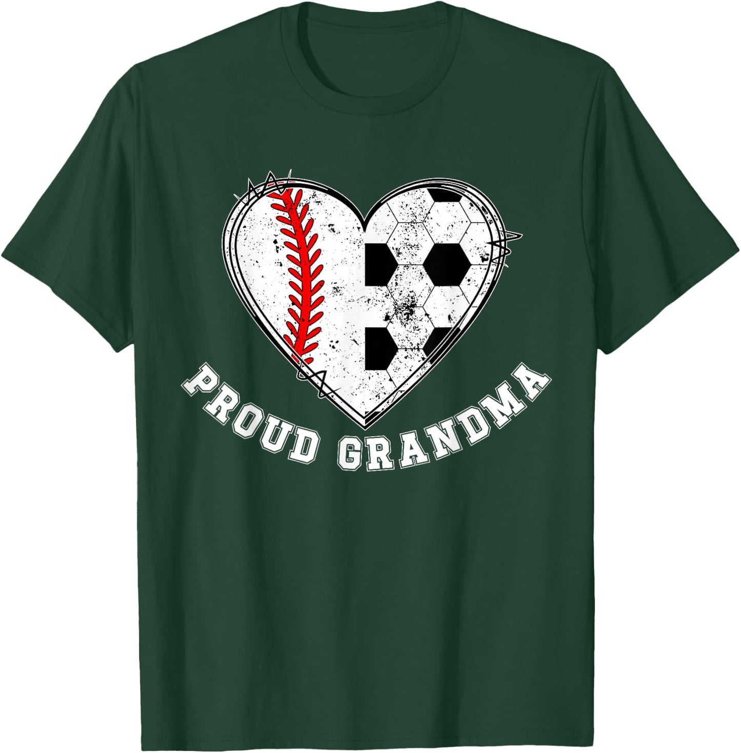 Proud Soccer Baseball Grandma Of A Baseball Soccer Player T-Shirt - T-Shirt | Forest