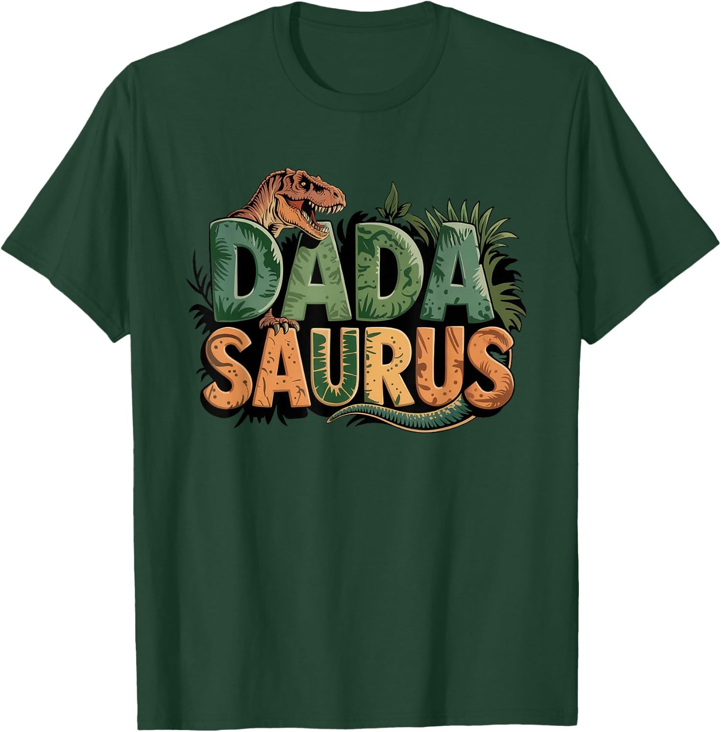 Dadasaurus Dinosaur Dad Saurus Family Matching T-Shirt - T-Shirt | Forest