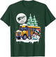 Dabbing Snowman On School Bus Christmas Driver Lover Kids T-Shirt - T-Shirt | Forest