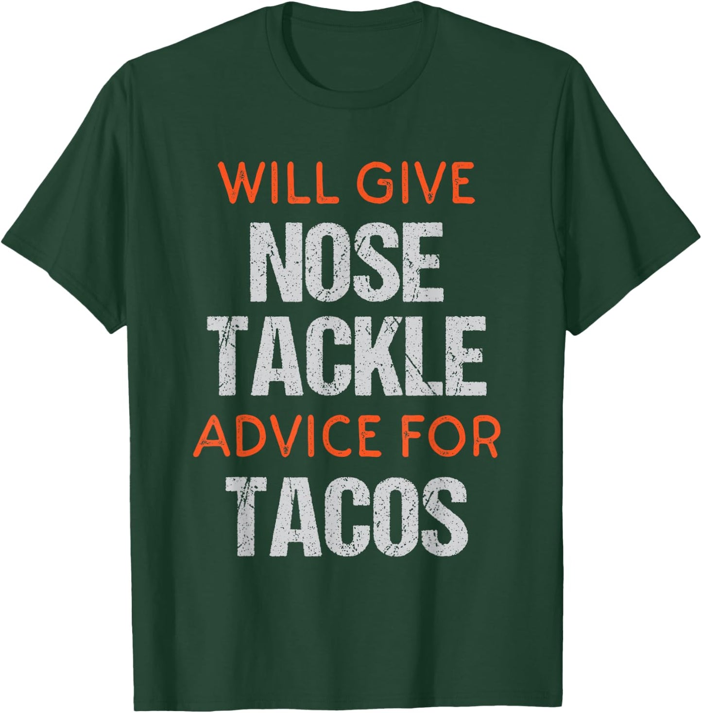 Funny Football Player Defensive Nose Tackle Position Gifts T-Shirt - T-Shirt | Forest