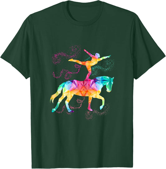 with German Text "Reiterin Reiterhof" [German Language] T-Shirt - T-Shirt | Forest