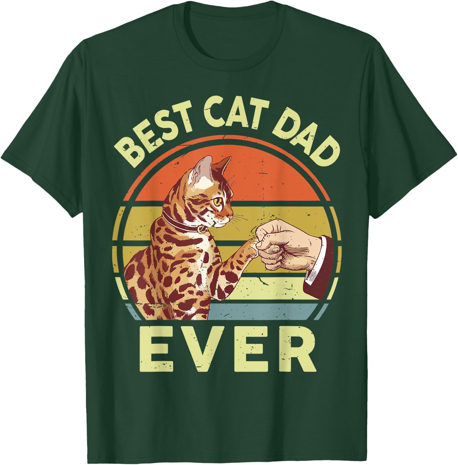 Best Bengal Cat Dad Ever Husband Father Day Gift from Wife T-Shirt - T-Shirt | Forest