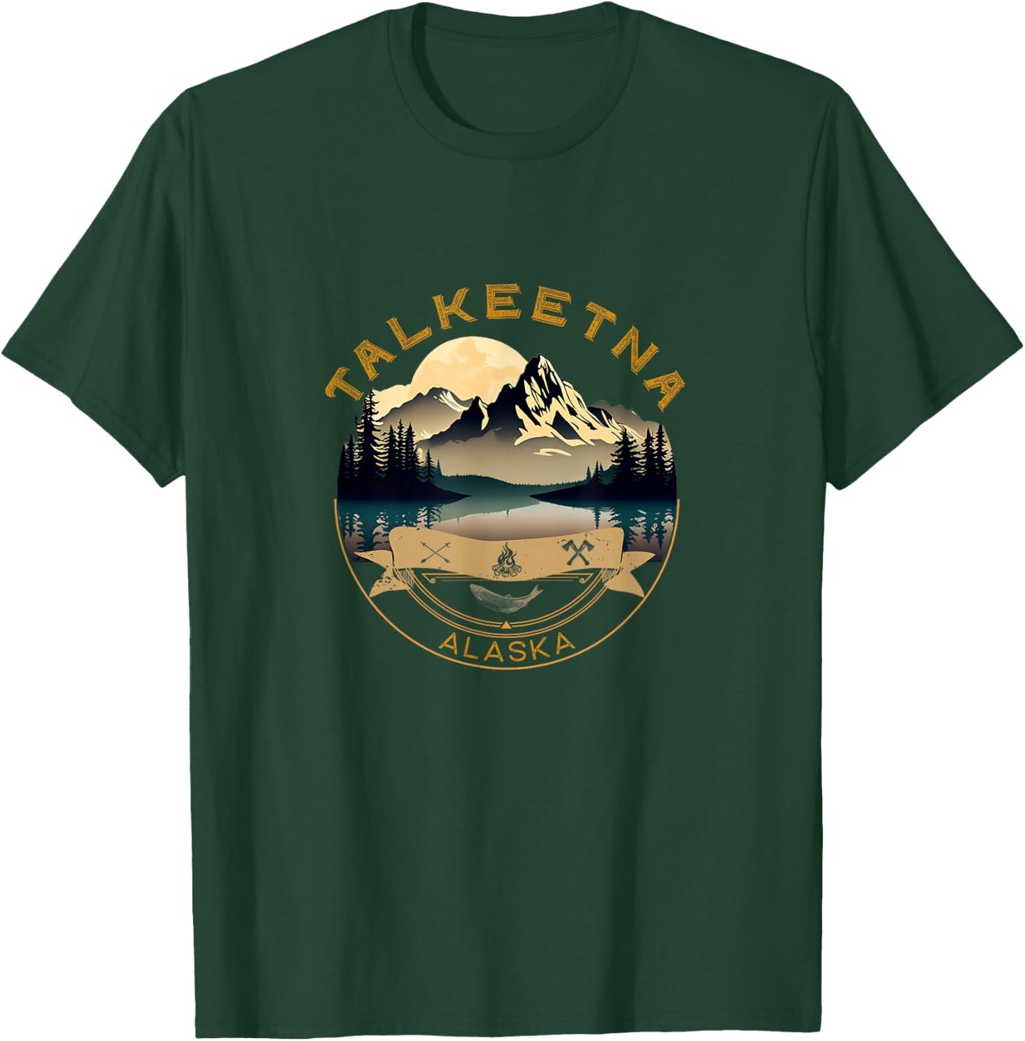Talkeetna Vacation Apparel - Talkeetna Souvenir T-Shirt - T-Shirt | Forest