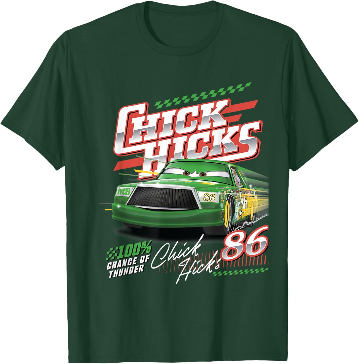 Car Chick Hicks Chance Of Thunder T-Shirt - T-Shirt | Forest