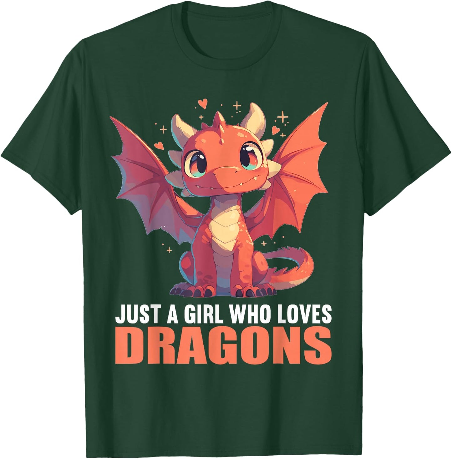 Just a Girl who loves Dragons. Dragons Dragon T-Shirt - T-Shirt | Forest