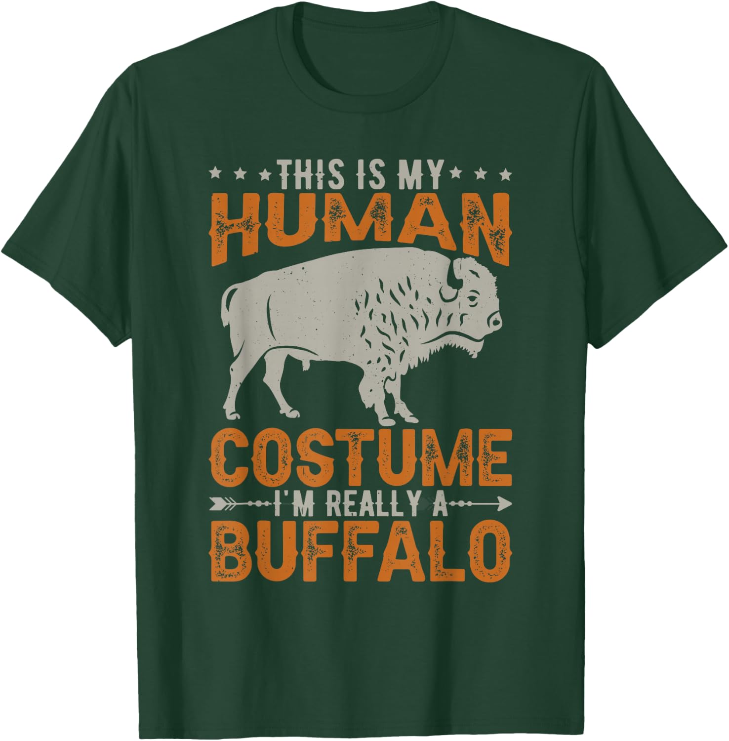 Retro Bison Buffalo Men T-Shirt - T-Shirt | Forest