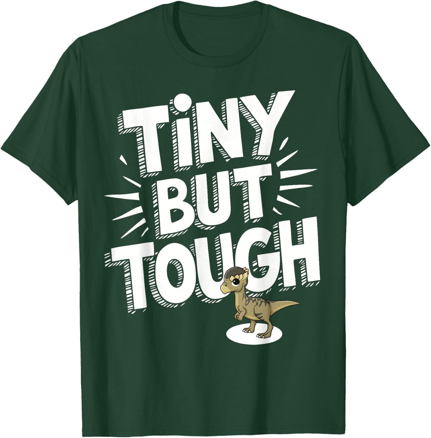 Pachycephalosaurus Tiny Tough Dinosaur T-Shirt - T-Shirt | Forest