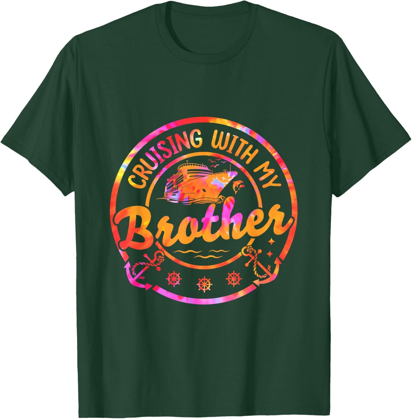Cruise Vacation Matching Siblings Cruising with My Brother T-Shirt - T-Shirt | Forest