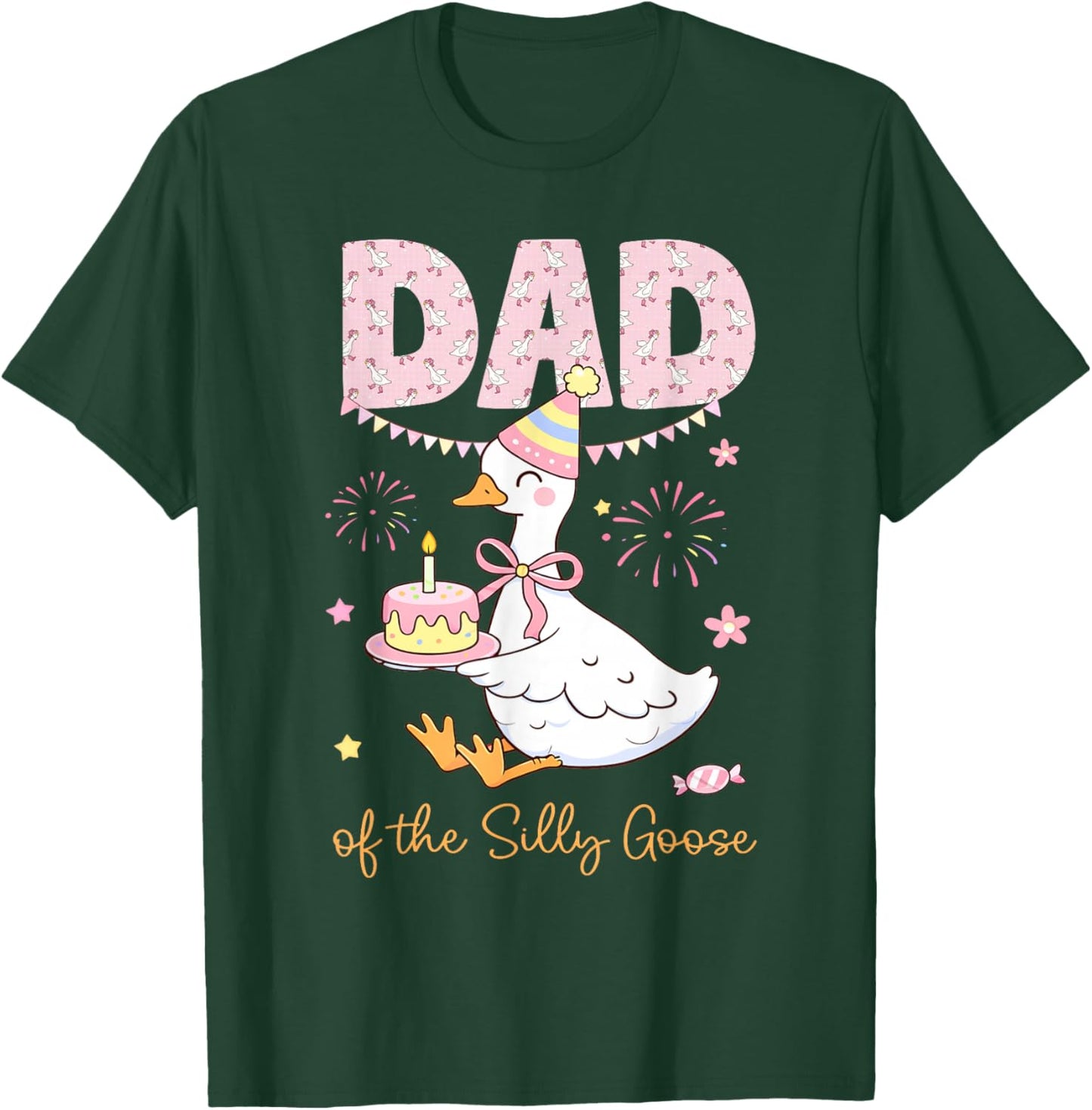 Dad of The Silly Goose Silly Goose Birthday Matching Family T-Shirt - T-Shirt | Forest