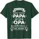 Grandpa Papa Funny Gifts Grandfather Saying , black T-Shirt - T-Shirt | Forest