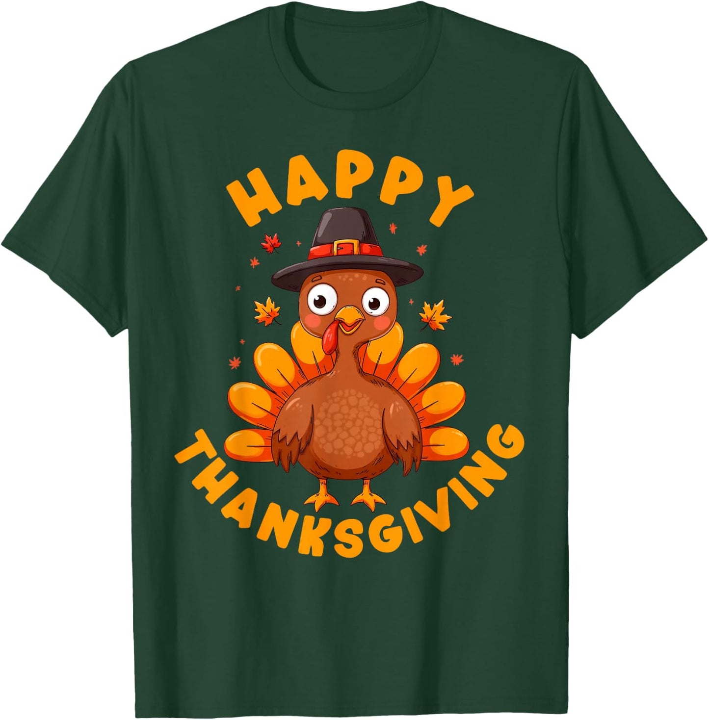 Happy Thanksgiving for Turkey Day Family Dinner Men Women T-Shirt - T-Shirt | Forest