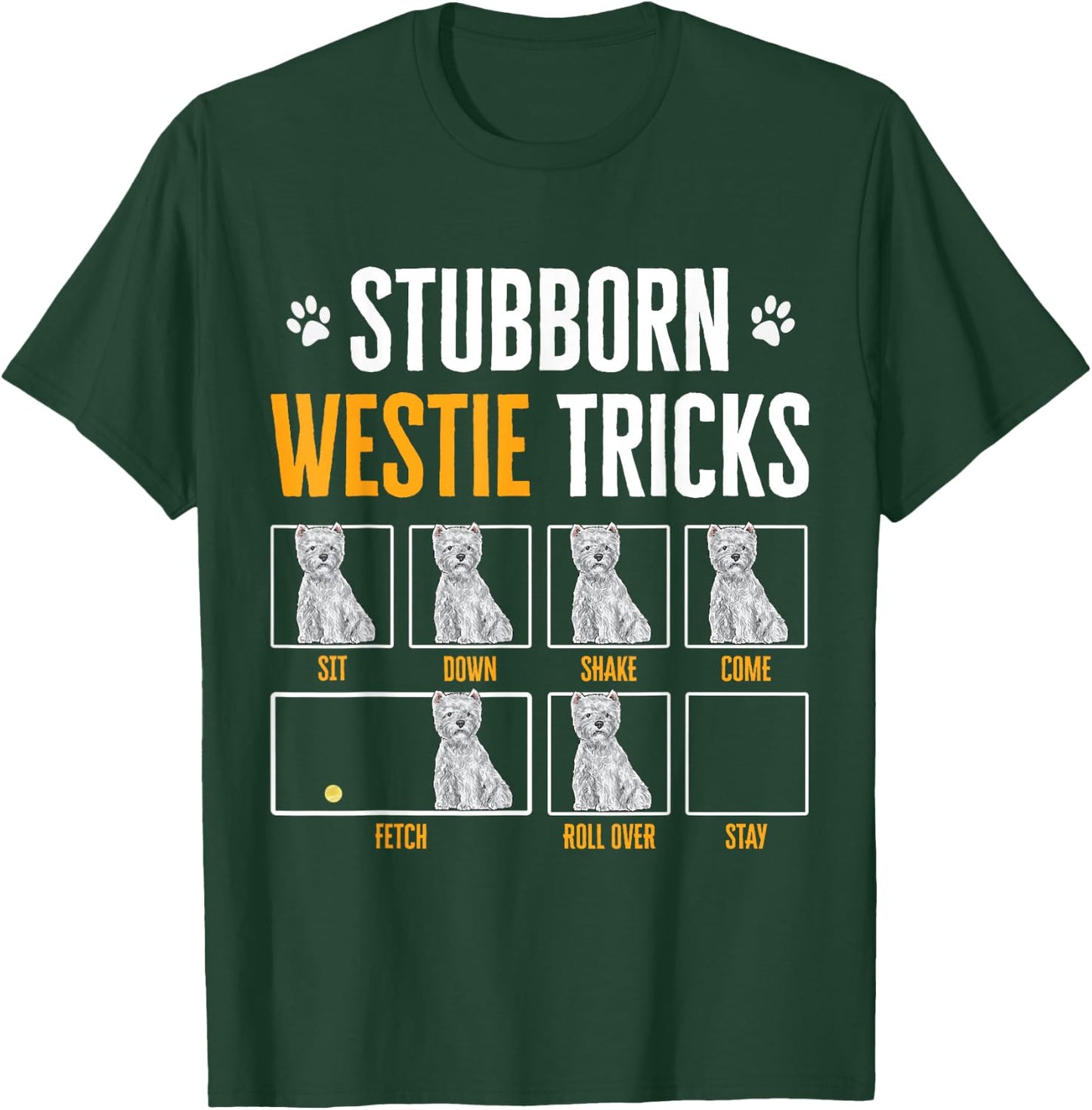 Westie Dog West Highland White Terrier T-Shirt - T-Shirt | Forest