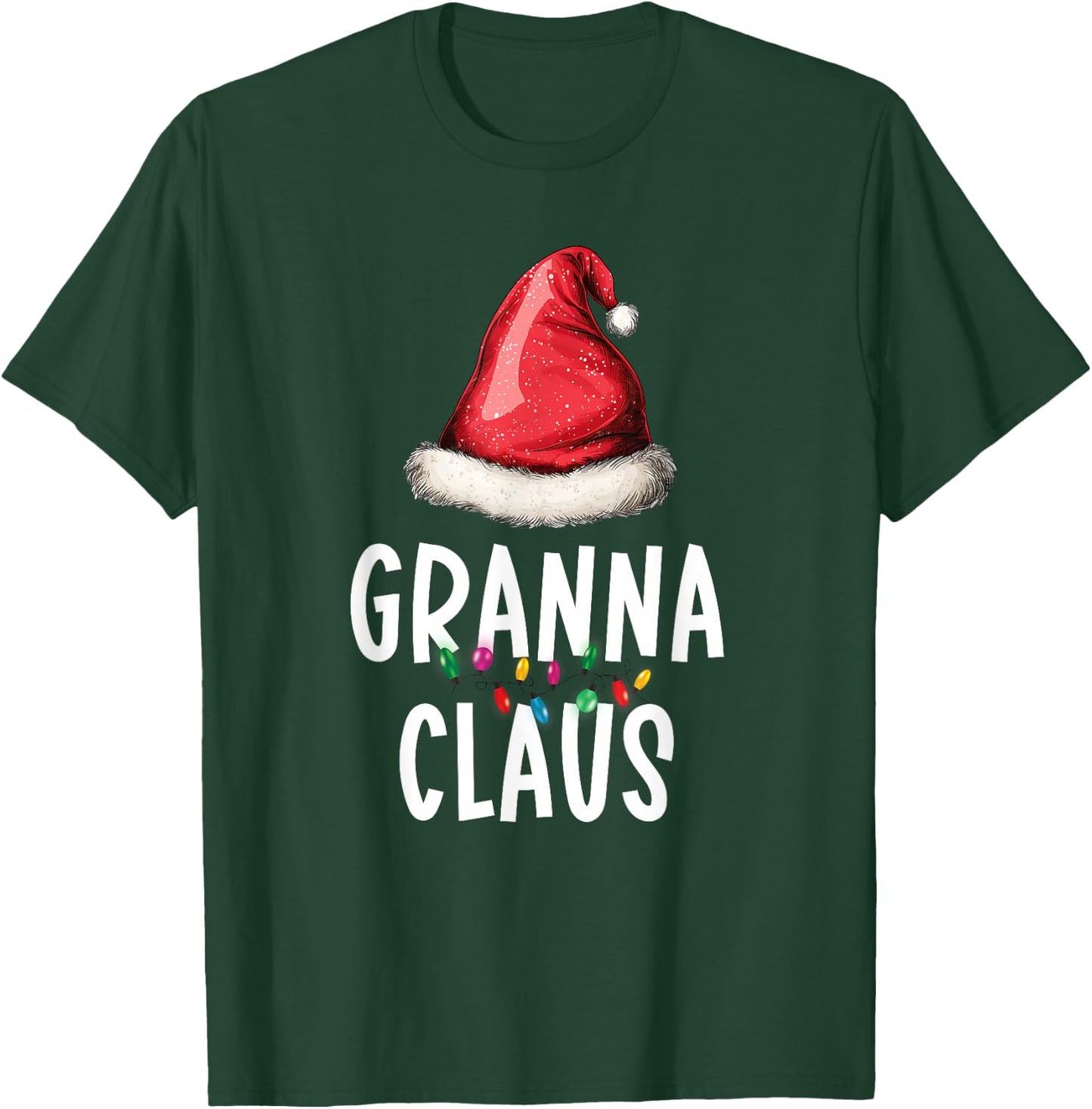 Family Granna Claus Christmas Santa's Pajama Matching T-Shirt - T-Shirt | Forest