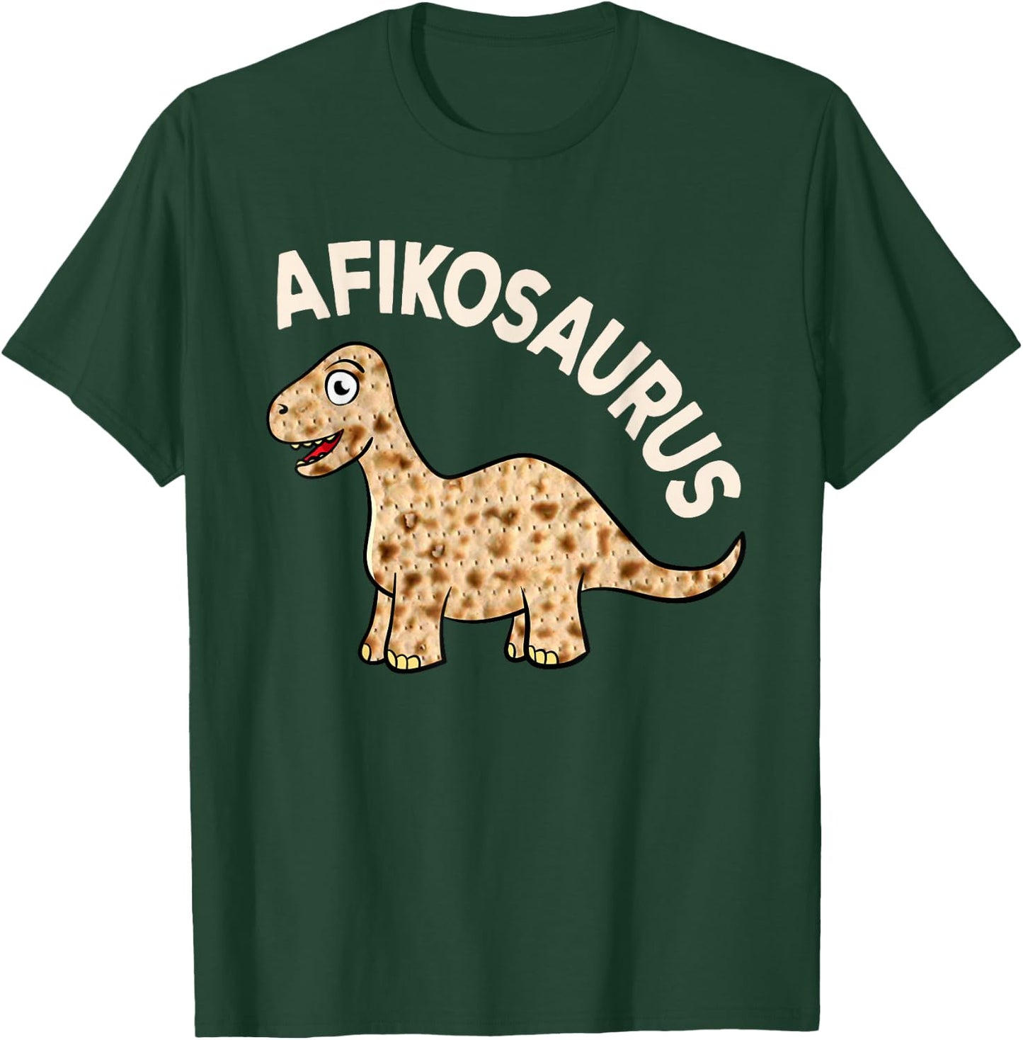 Dinosaur Afiko Hebrew Passover Jewish Funny T-Shirt - T-Shirt | Forest