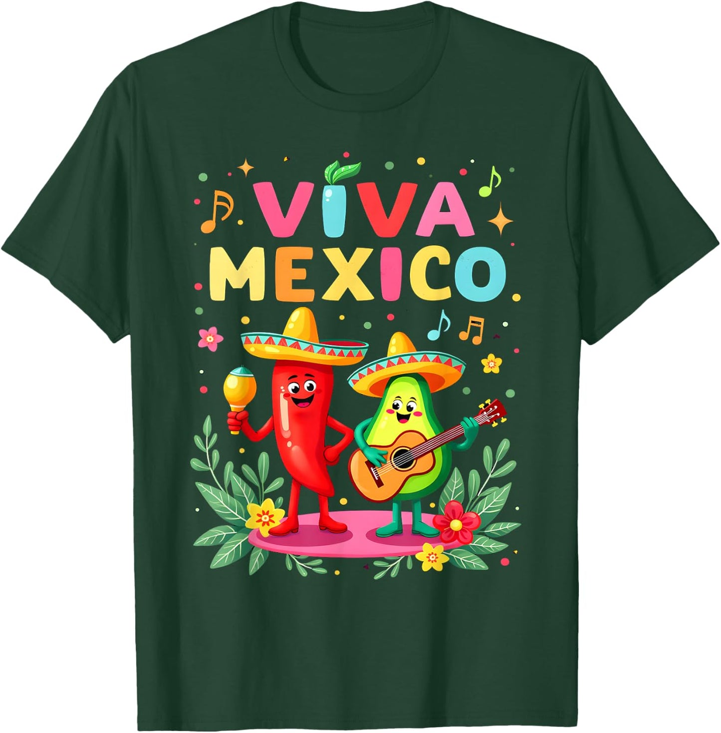 Viva Mexico Mexican Independence Day Kids Dance Mexican T-Shirt - T-Shirt | Forest