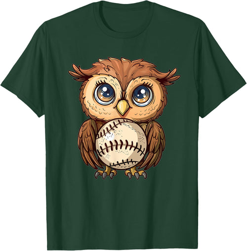 Cute Baseball Owl
