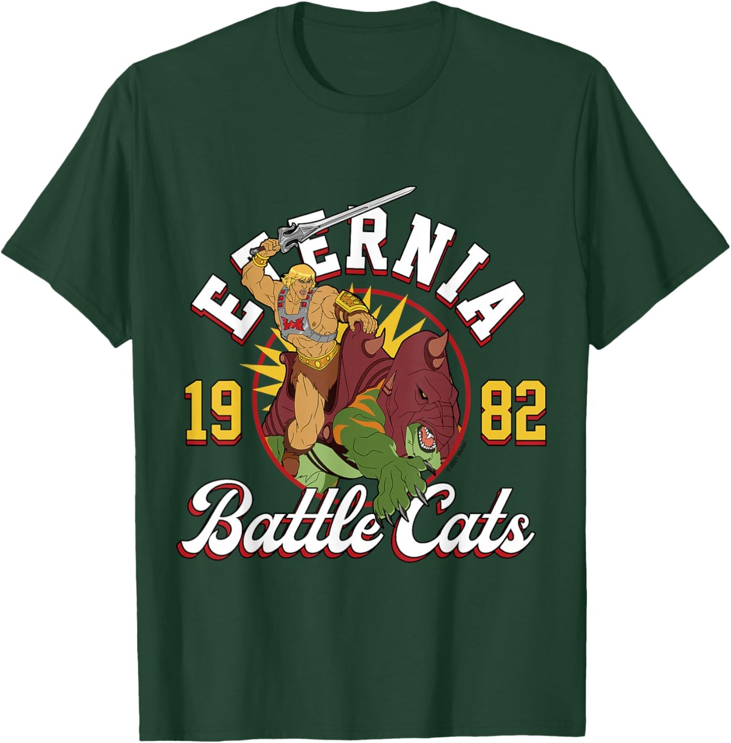 The Masters of the Universe - Eternia Battle Cats 1982 , black T-Shirt - T-Shirt | Forest