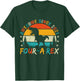 Kids Four a Rex 4th Birthday Boy Fourth Dinosaur 4 Year Old T-Shirt - T-Shirt | Forest