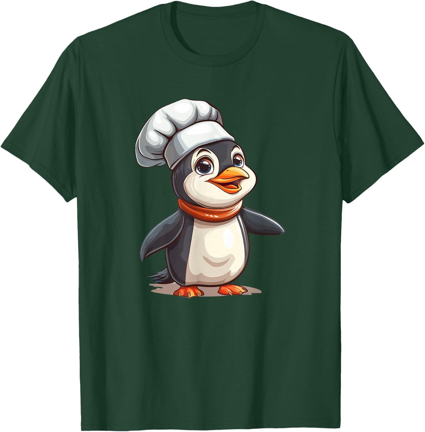 Penguin Chef - Penguin Kawaii T-Shirt - T-Shirt | Forest