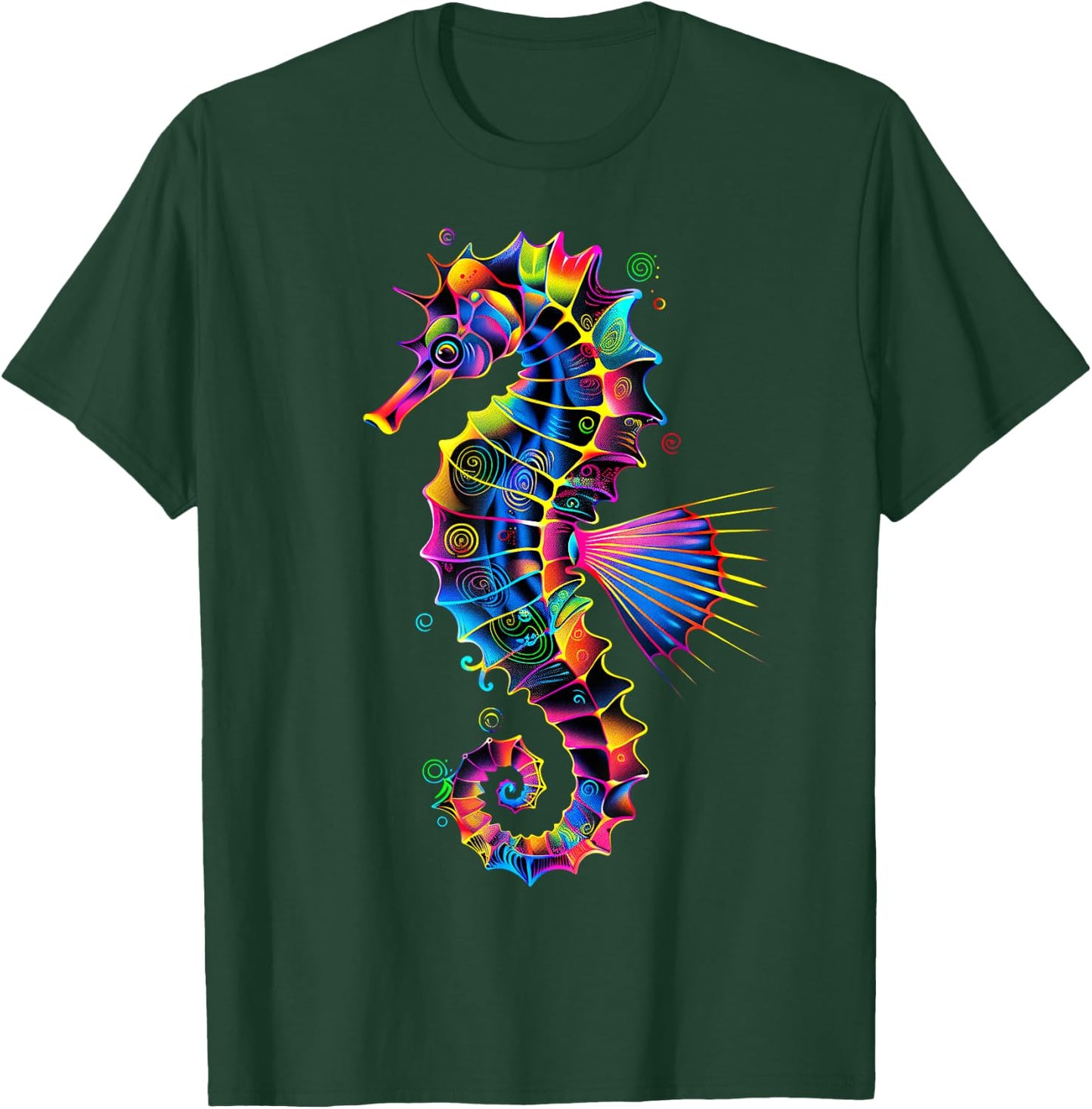 Seahorse Pop Art Colourful Aquarist Ocean Cute Seahorse T-Shirt - T-Shirt | Forest