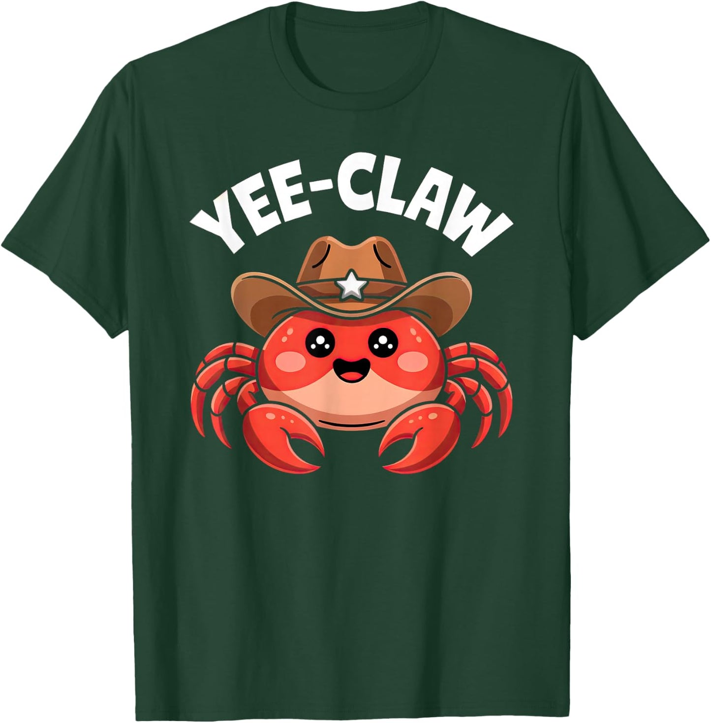 Yee Claw Funny Crab Cajun Maryland Seafood Festival Lobster T-Shirt - T-Shirt | Forest