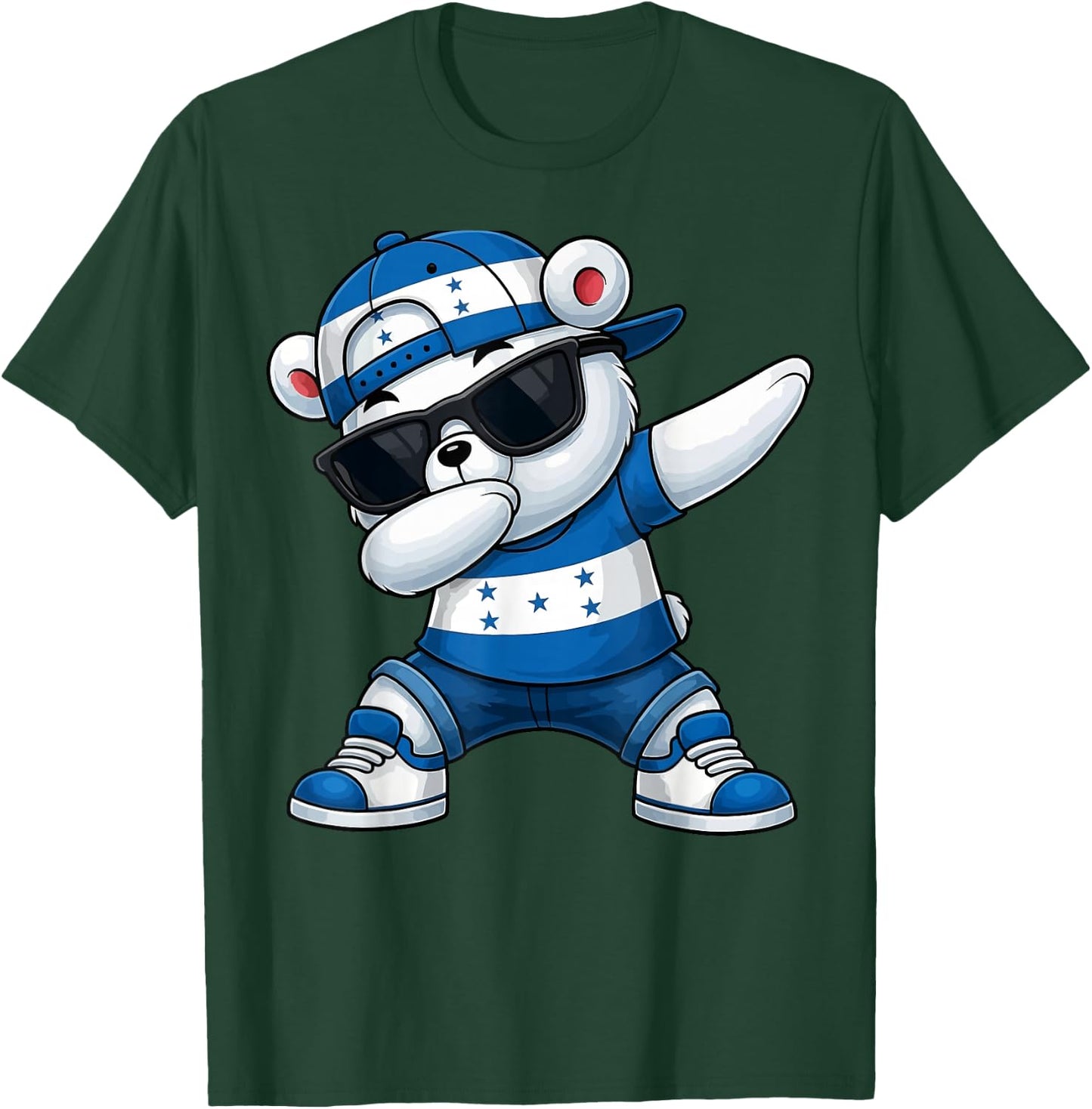 Hispanic Heritage Honduran Flag Honduras 2025 Dabbing Kids T-Shirt - T-Shirt | Forest