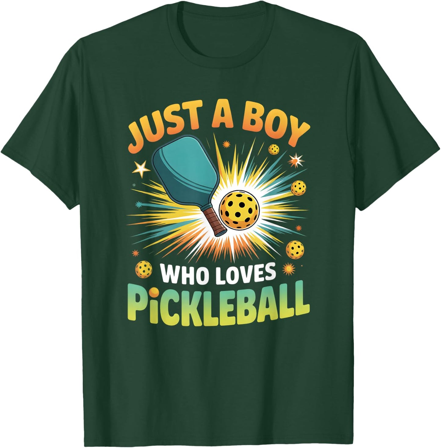 Boys Pickleball T-Shirt - T-Shirt | Forest