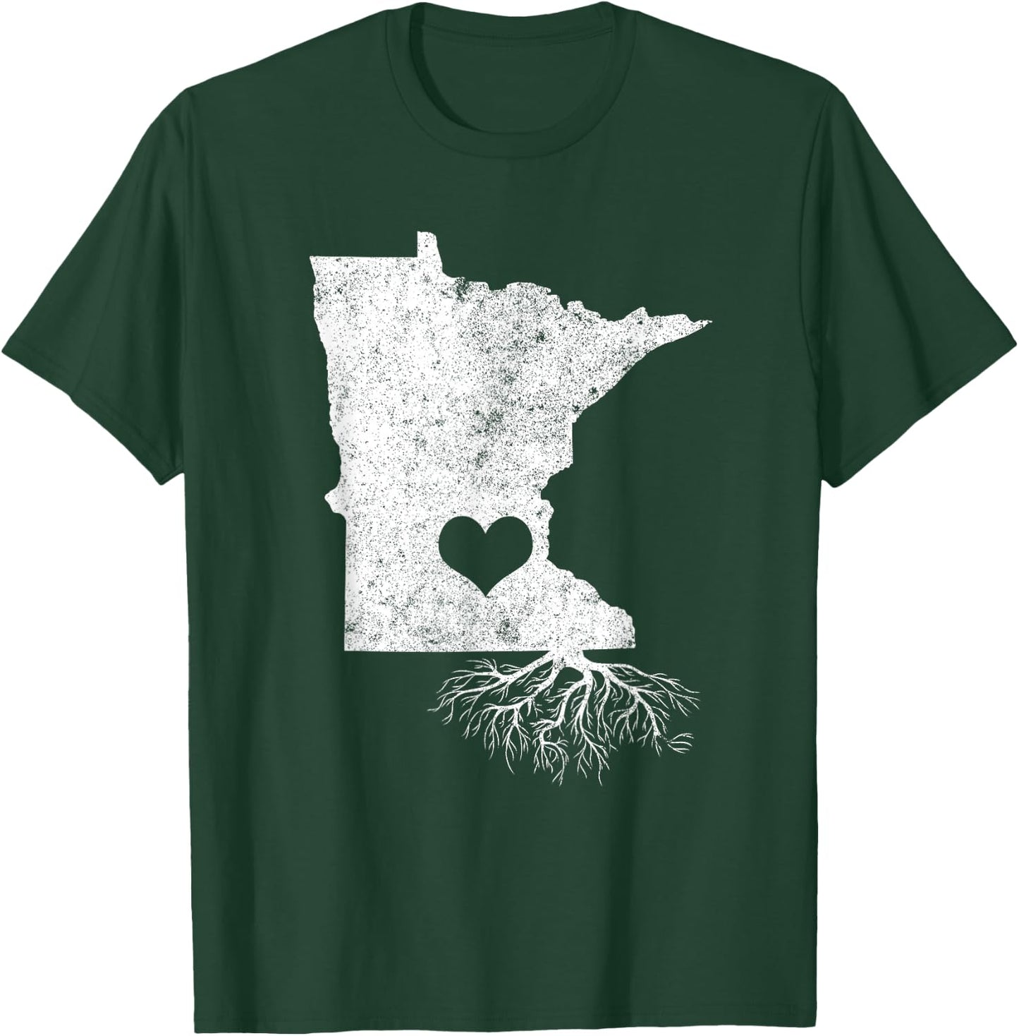 Minnesota Roots Shirt: I Love Minnesota With Roots T-Shirt - T-Shirt | Forest