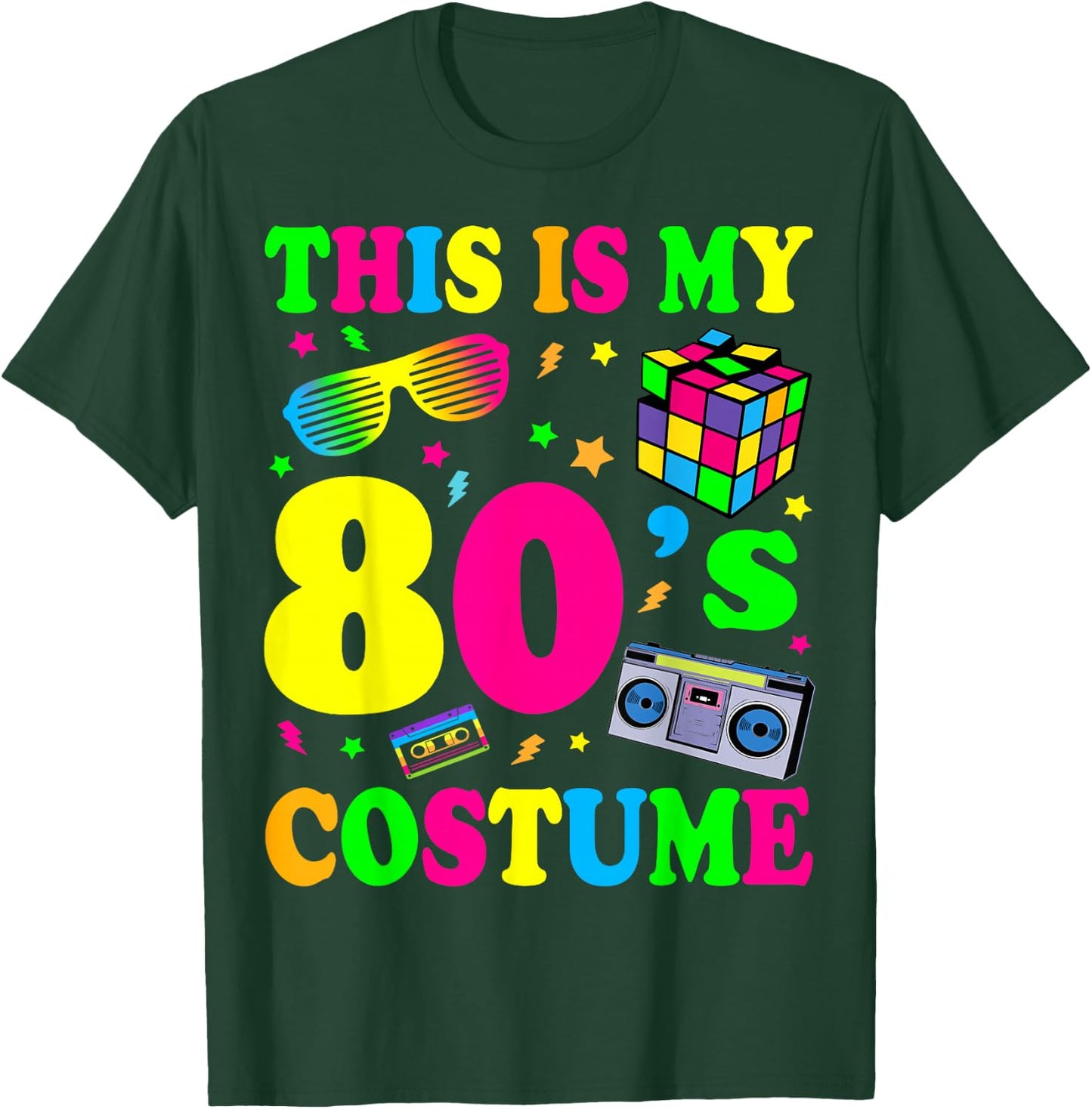 This is My 80s Costume 80's 90's Party T-Shirt - T-Shirt | Forest