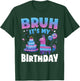 Bruh It's My Birthday Llama Pinata Kids Party T-Shirt - T-Shirt | Forest