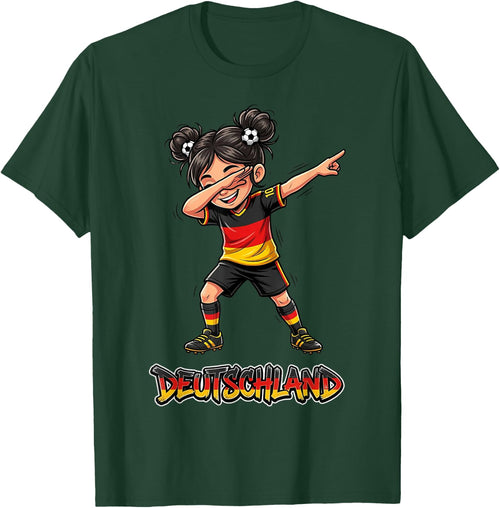 Flagge Deutschland Mädchen Dab Tanz