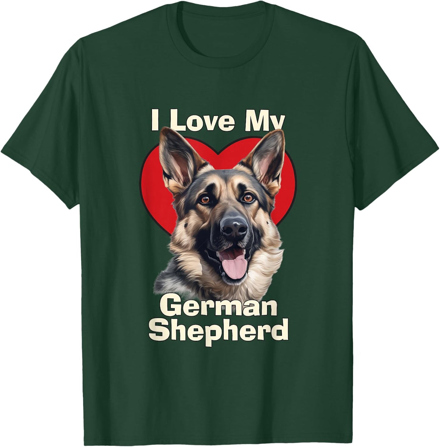 I Love My Shepherd Puppy T-Shirt - T-Shirt | Forest