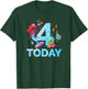 Disney Junior’s Ariel Fourth Birthday 4 Years Old Today T-Shirt - T-Shirt | Forest