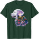 English Cream Golden Retriever Dog Mom Puppy Love Floral Women Kids T-Shirt - T-Shirt | Forest