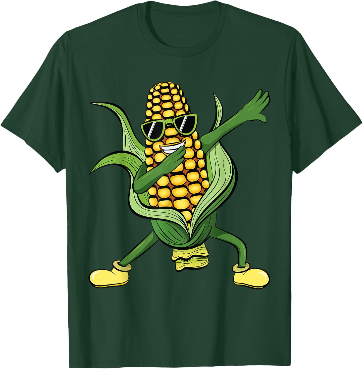 Dabbing Corn Cob | Dancing Corn Farm Farmer Gift T-Shirt - T-Shirt | Forest