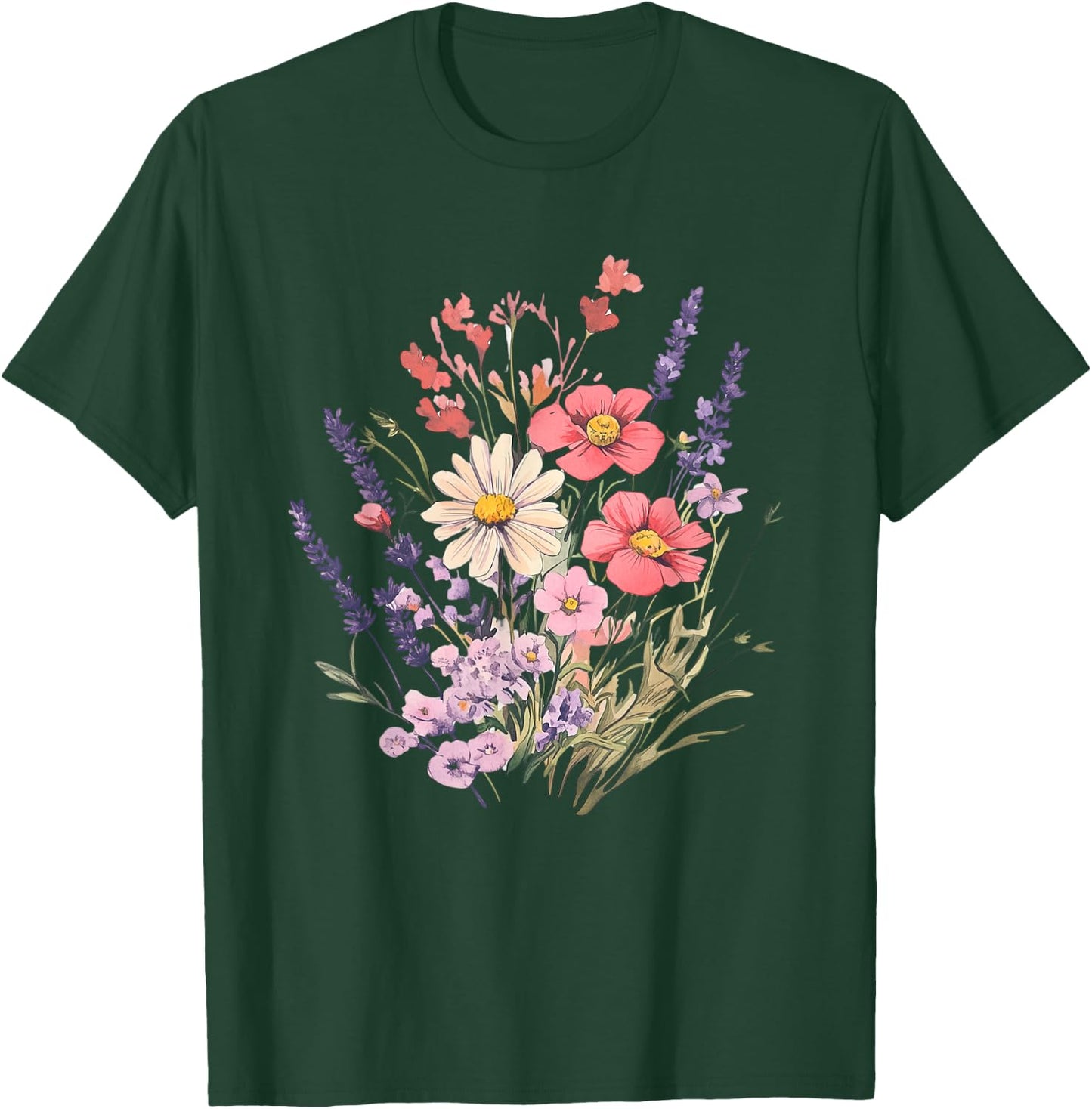 Flower Shirt Bouquet Design for Lovers T-Shirt - T-Shirt | Forest