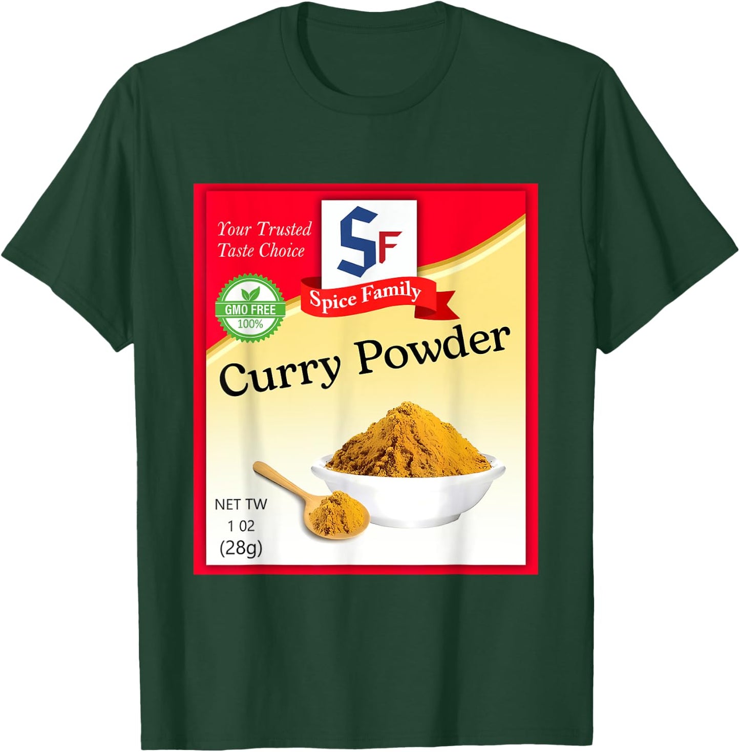 Curry Powder Condiment Costume Holiday Spice Group Costumes T-Shirt - T-Shirt | Forest