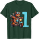 Kinder Geburtstag Bär auf Motorrad 1 Jahr Junge Zahl Alter T-Shirt - T-Shirt | Forest