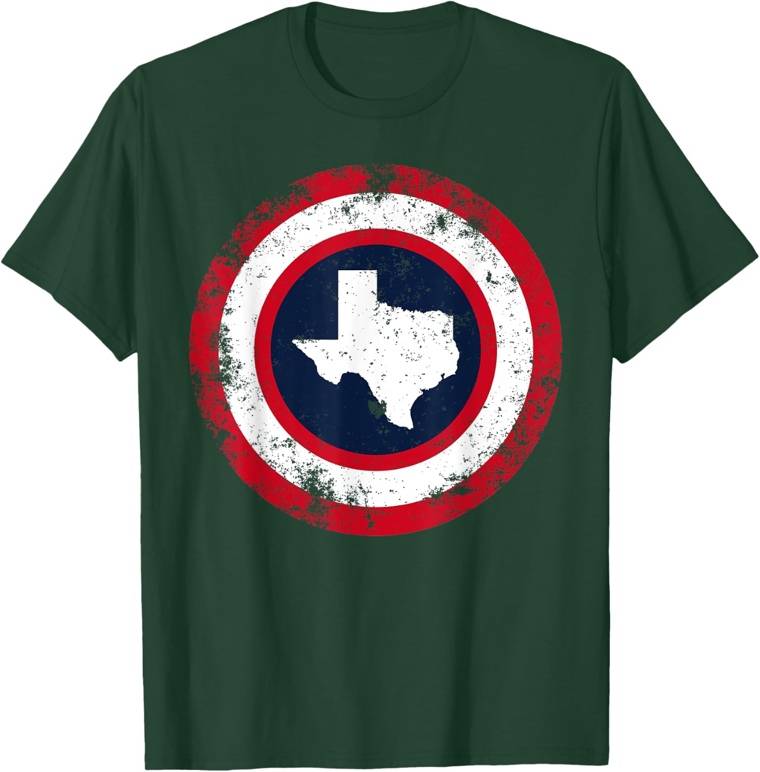 Captain Texas Funny Southern Superhero T-Shirt - T-Shirt | Forest