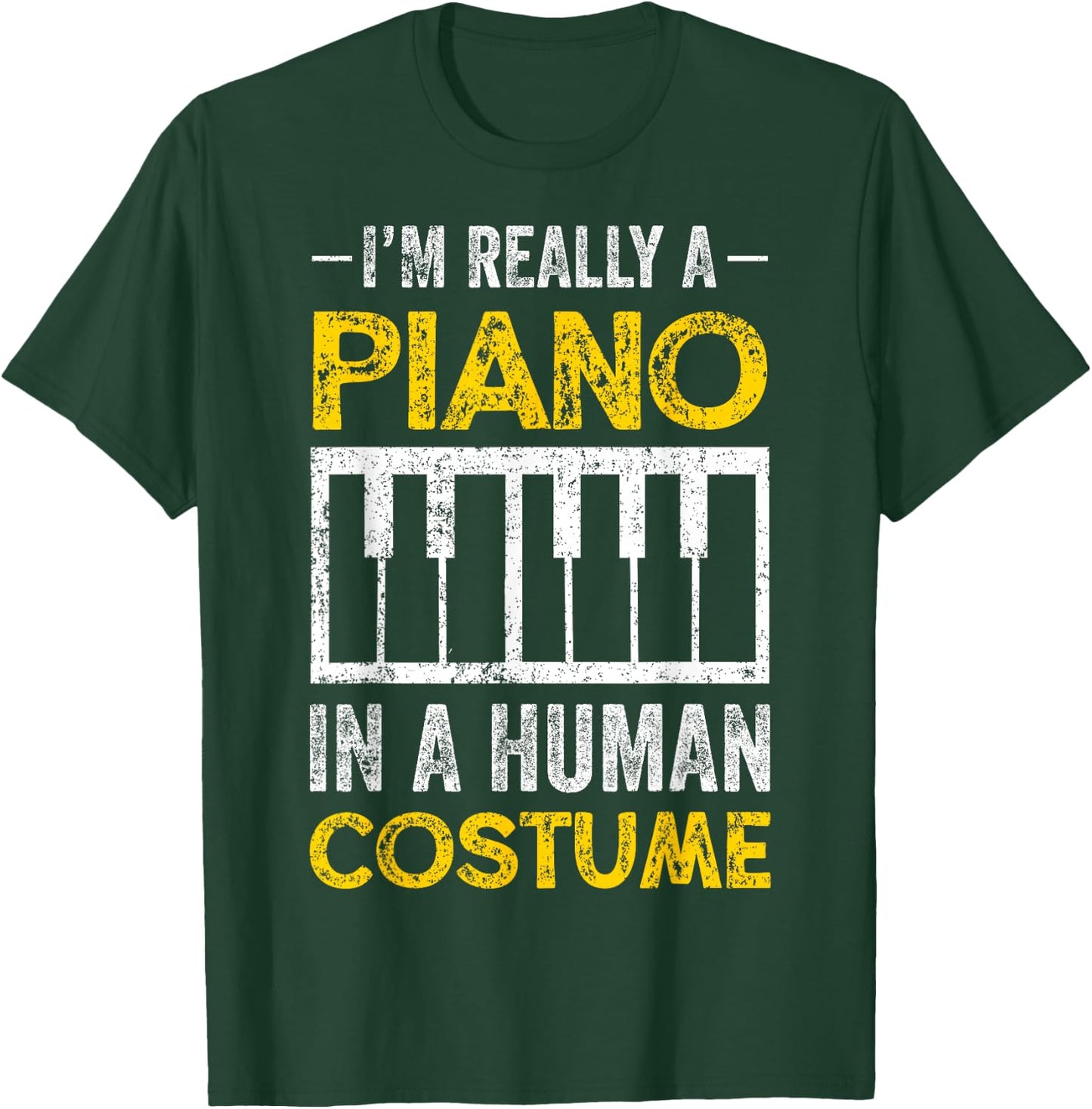 Piano Player Pianist Costume Vintage T-Shirt - T-Shirt | Forest