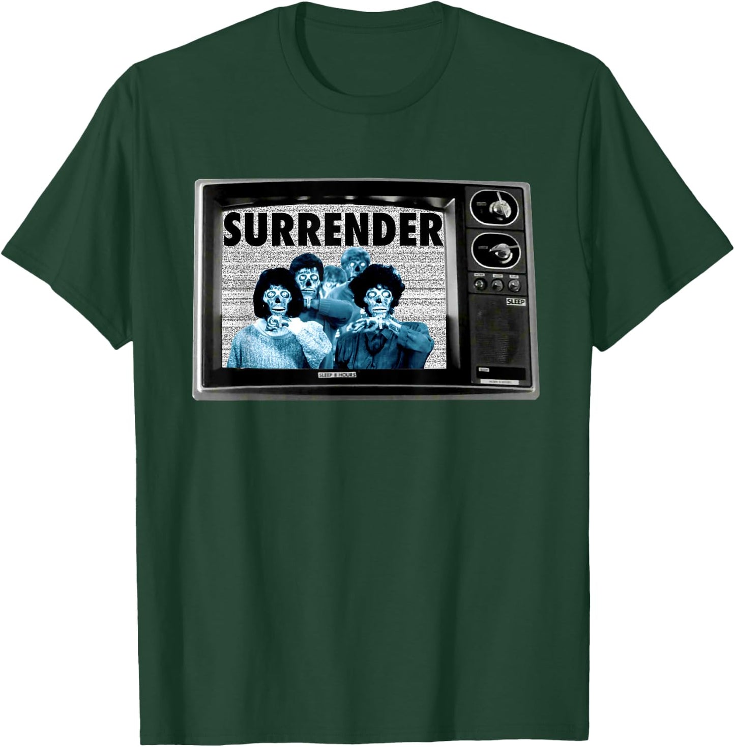 SURRENDER 1980s retro movies they obey live alien ufo secret T-Shirt - T-Shirt | Forest