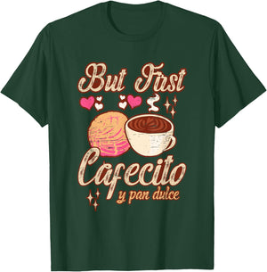 Latina Mom latino Spanish Mexican Mama Coffee Conchas T-Shirt - T-Shirt | Forest