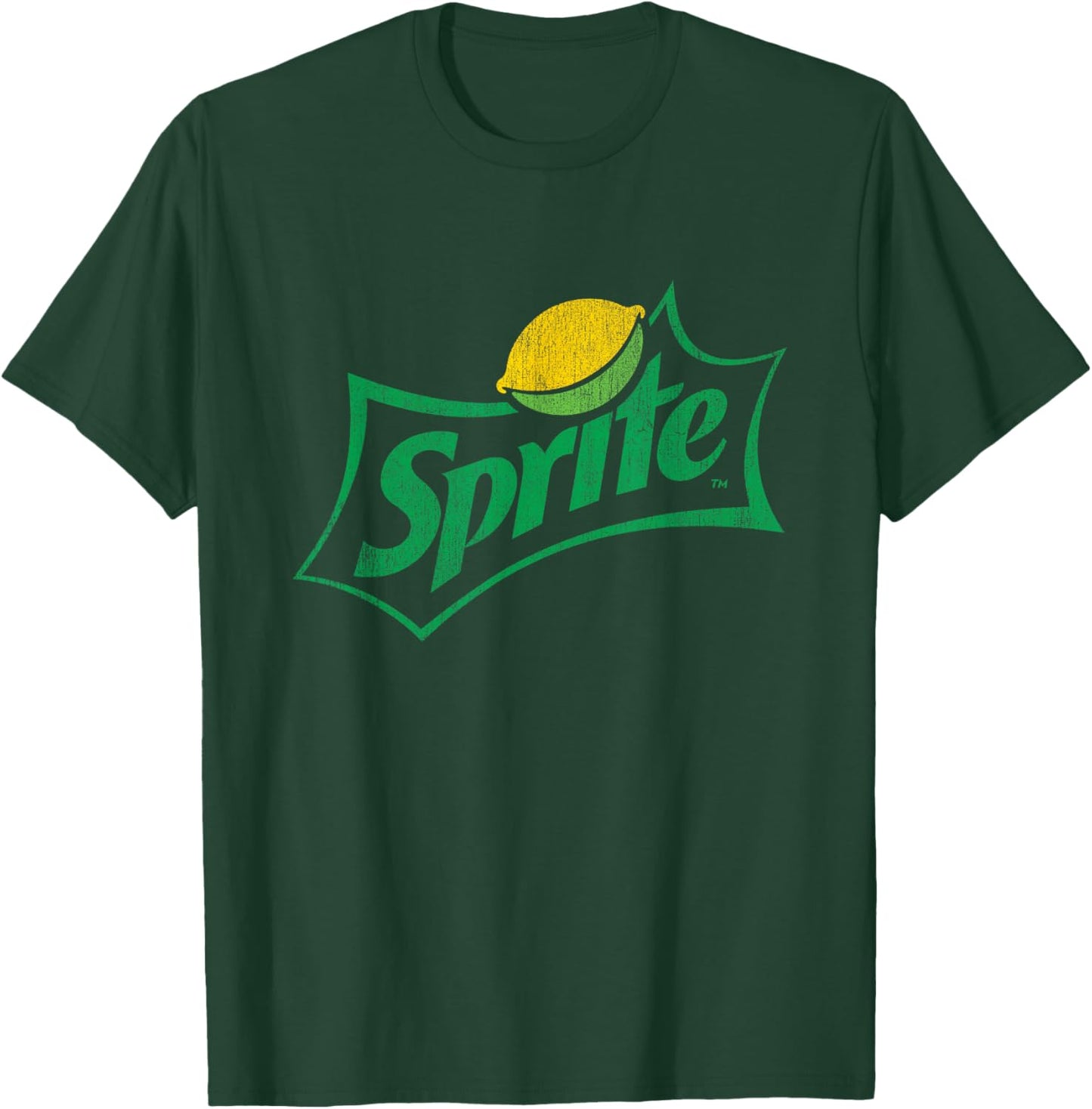 Sprite Logo Distressed Look , black T-Shirt - T-Shirt | Forest