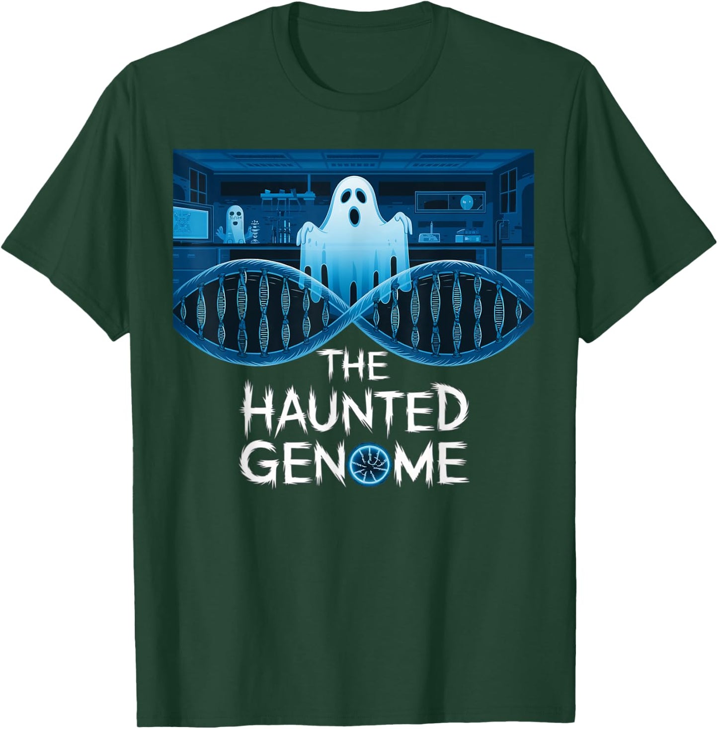The haunted genome, halloween edition, biology halloween T-Shirt - T-Shirt | Forest