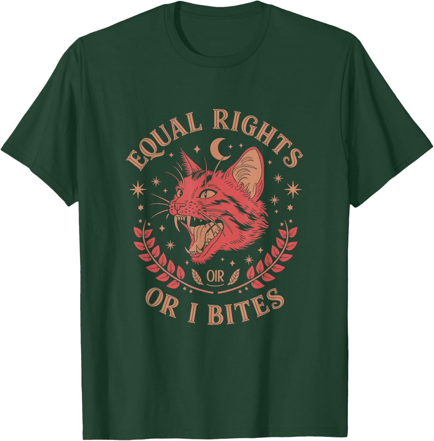 Equal Rights Or I Bites Feminist T-Shirt - T-Shirt | Forest