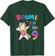 9 Birthday Girl 9 Years Dancing Funny Unicorn , black T-Shirt - T-Shirt | Forest