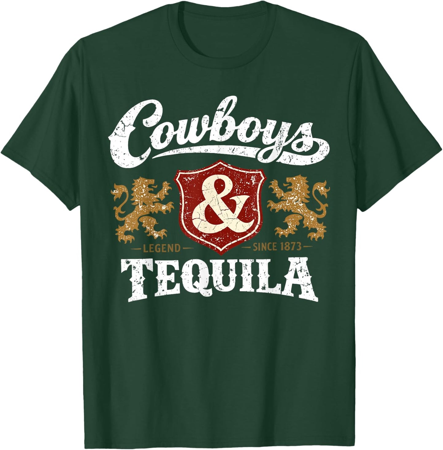 Cowboys and Tequila Outfit Rodeo Western Country T-Shirt - T-Shirt | Forest
