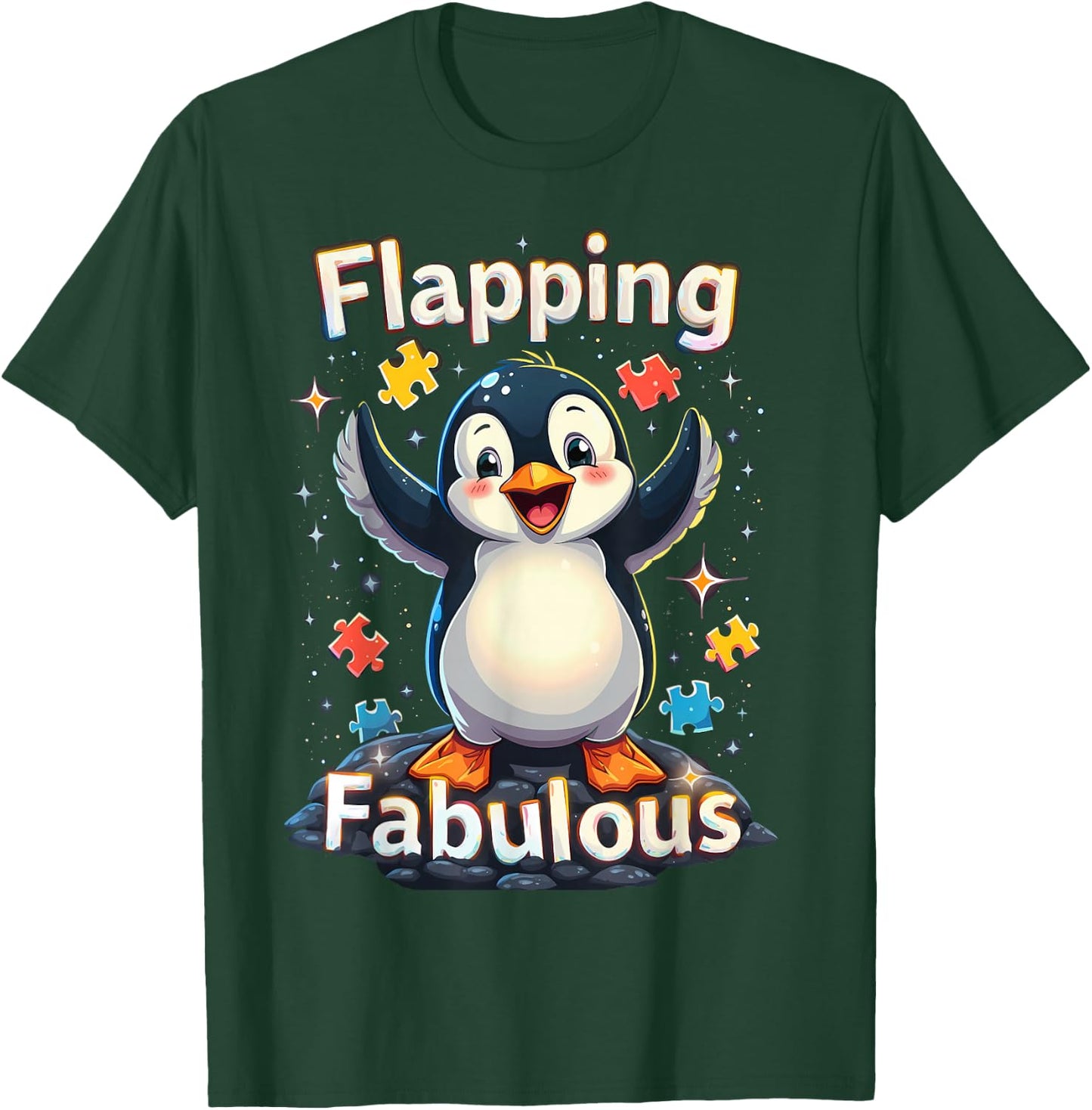 Autism Awareness Month Penguin T-Shirt - T-Shirt | Forest