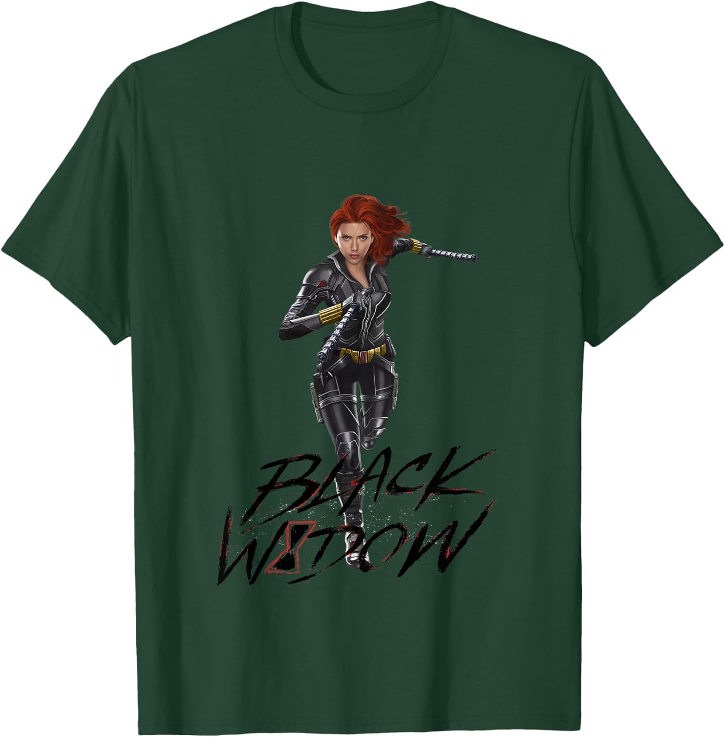 Kids Black Widow Movie Running Black Widow , white, 2 T-Shirt - T-Shirt | Forest