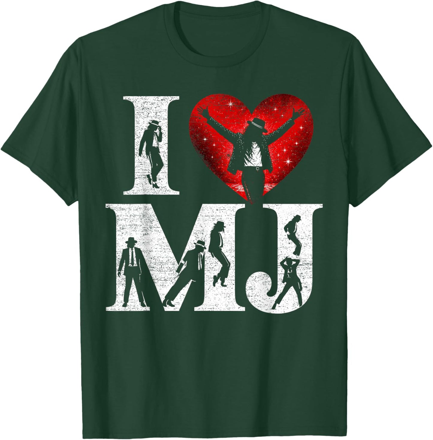 Retro I Love MJ Shirt, I Heart MJ T-Shirt - T-Shirt | Forest